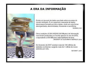 A ERA DA INFORMAÇÃO 