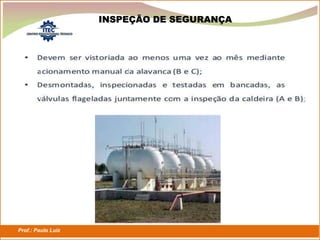 Prof.: Paulo Luiz
P L S E G
INSPEÇÃO DE SEGURANÇA
 