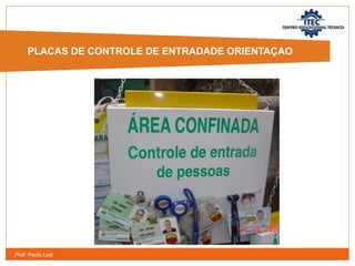 Prof. Paulo Luiz
PLACAS DE CONTROLE DE ENTRADADE ORIENTAÇAO
 