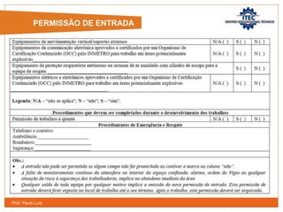 Prof. Paulo Luiz
PERMISSÃO DE ENTRADA
 