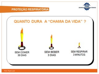 Prof. Paulo Luiz
PROTEÇÃO RESPIRATÓRIA
 