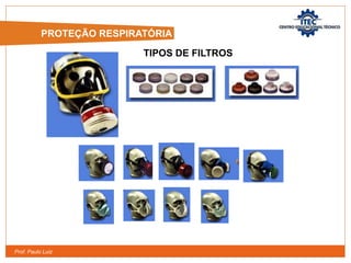 Prof. Paulo Luiz
TIPOS DE FILTROS
PROTEÇÃO RESPIRATÓRIA
 