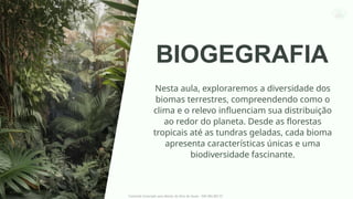 Diversidade dos Biomas Terrestres e Gestão Sustentável dos Recursos ...