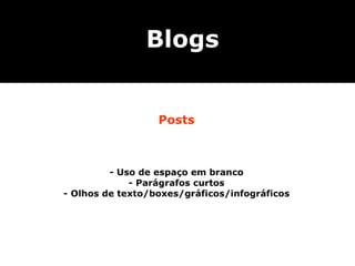 Conteúdo para blogs