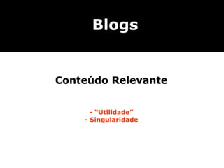 Conteúdo para blogs