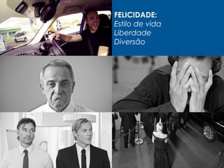 FELICIDADE:
Estilo de vida
Liberdade
Diversão
 