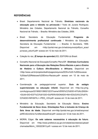 ESTÁGIO SUPERVISIONADO NA EDUCAÇÃO INFANTIL 