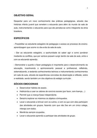 ESTÁGIO SUPERVISIONADO NA EDUCAÇÃO INFANTIL 