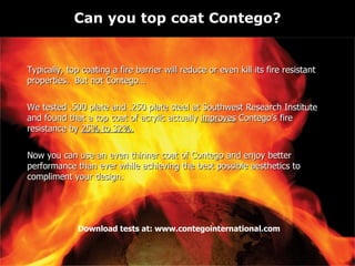 contego intumescent paint