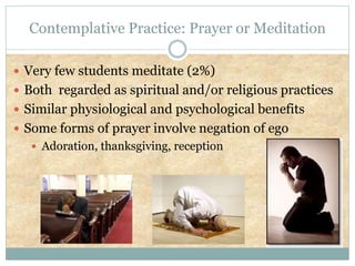 Contemplative practice versus video game play associations | PPTX