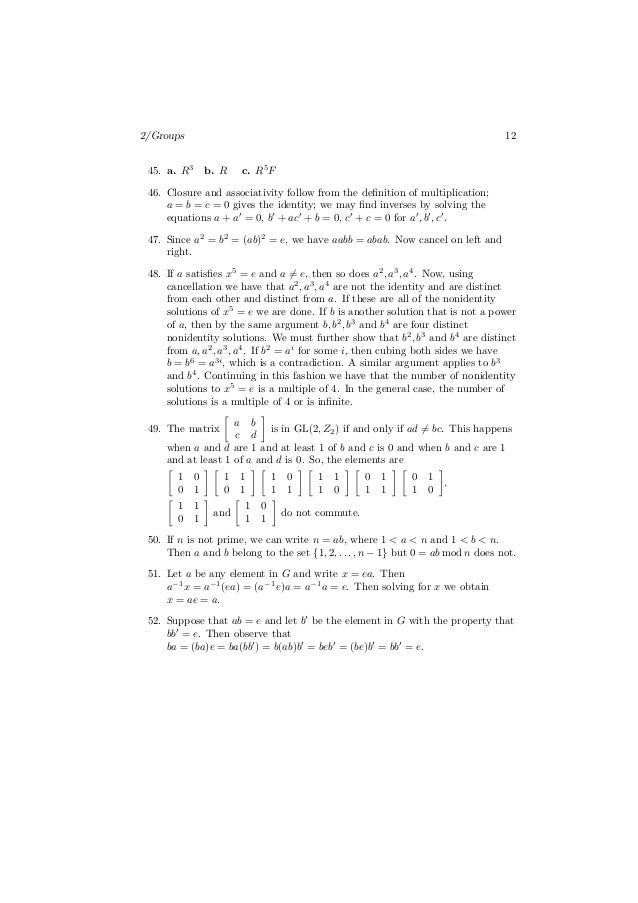 Contemporary Abstract Algebra 9th Edition By Joseph Gallian Solution Contemporary Abstract Algebra 9th Edition By Joseph Gallian Solution
