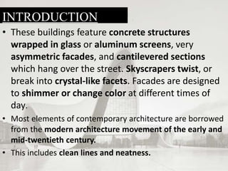 Contemporary architecture | PPTX