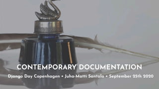 Contemporary Documentation, Django Day Copenhagen