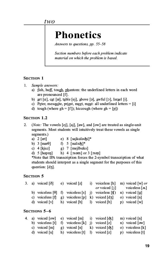 Contemporary Linguistics 6th Edition Ogrady Solutions Manual