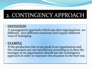 Contemporary approach in management | PPT