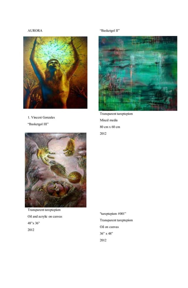 Contemporary arts from region iii