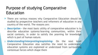 Contemporary Comparative Education PPT Presentation | PPTX
