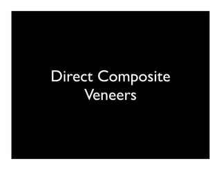 Direct Composite
Veneers

 