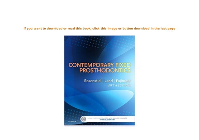 Read E Book Contemporary Fixed Prosthodontics 5th Edition Full P