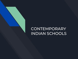 CONTEMPORARY
INDIAN SCHOOLS
 