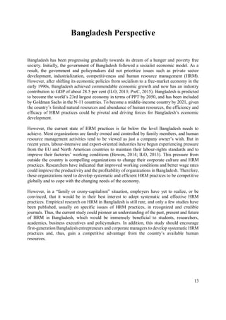 Challenges of Human Resource Management in Bangladesh | PDF