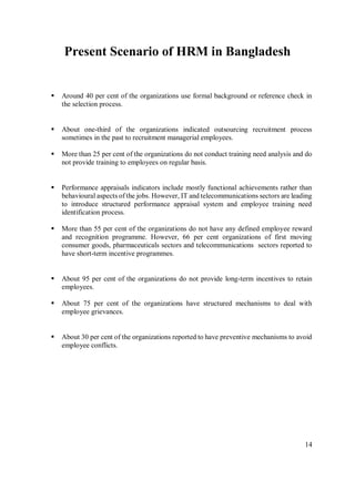 Challenges of Human Resource Management in Bangladesh | PDF