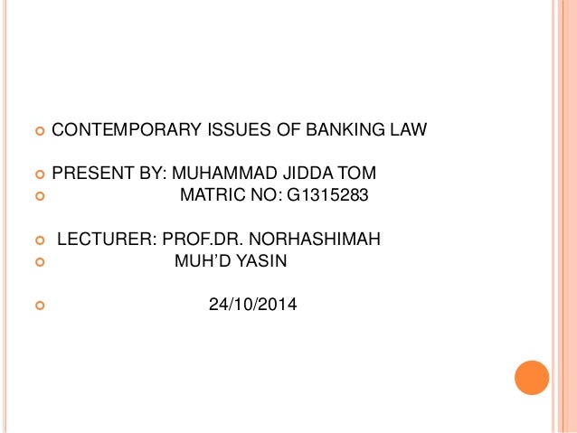 Dissertation on banking law