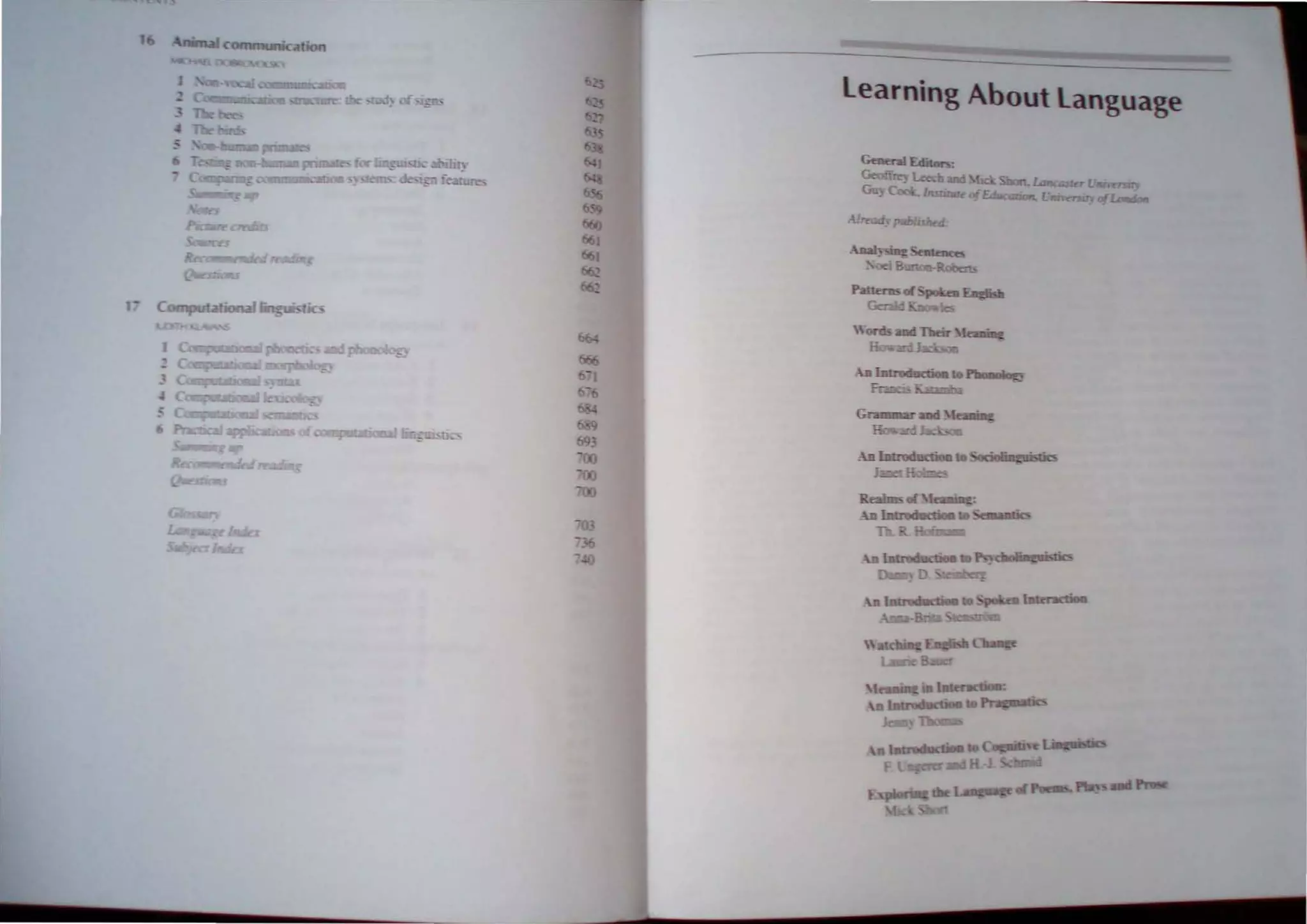 learning About language
 