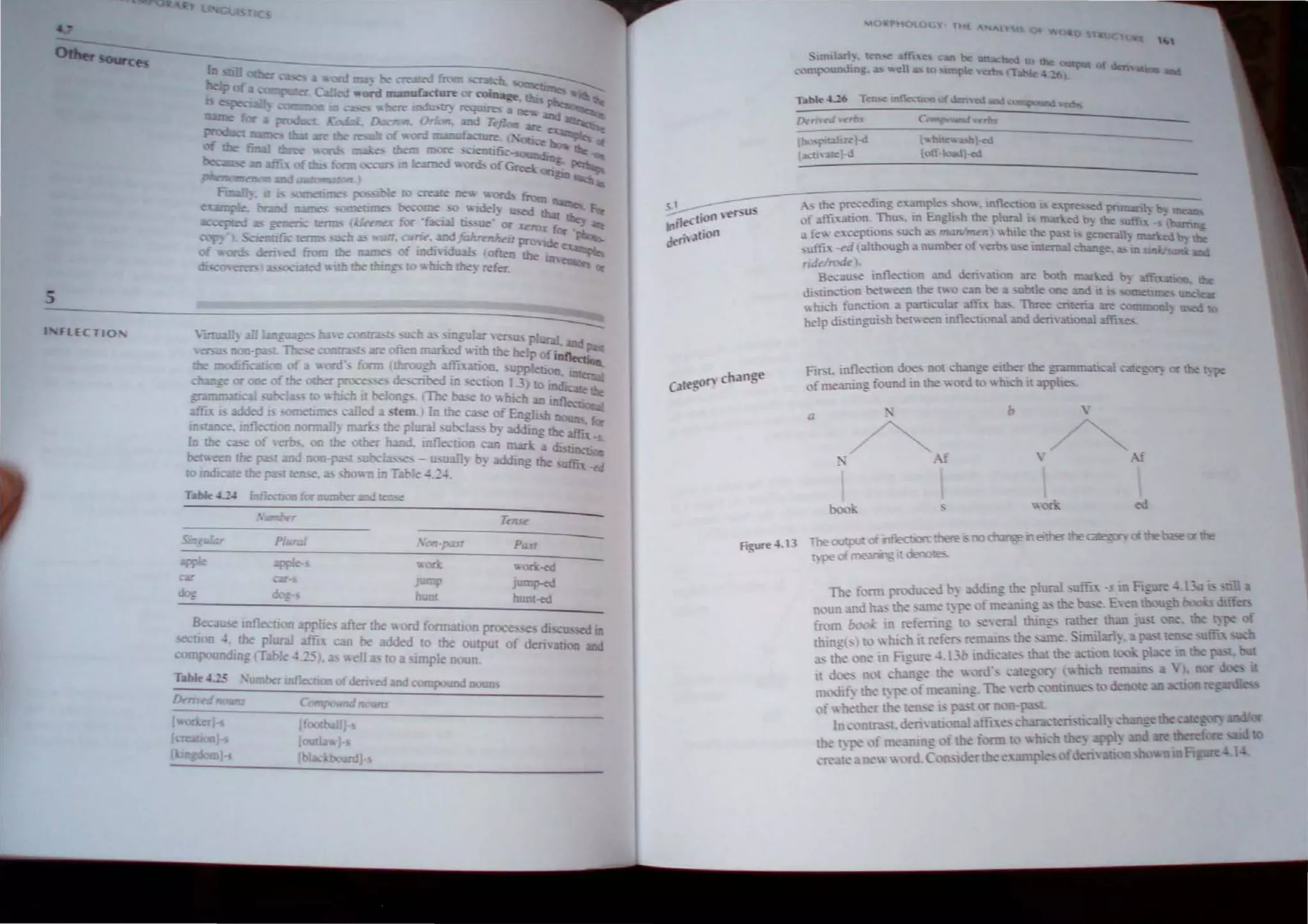 5
I HECTIO
Beca-.~_ Ion ppb after !he '"nrc! formatJon proce di
section .:, !he plural affix can be added 10 the output of den
compounding (Table .. ..5 ell as to a irnplc noun
.....on change
(.1'",,-
Figure.U3
''''
FirsL tnllection doe- 00{ ,han"c ellh~r
ofme:min; found in the ,",ord t cn It
a b
'~Af
no or
 