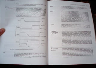 t.u ll"'rt,~ R IINl,l)IS llc 
.1
o'arti( ulcJtion
Flgur~ 2.20
we Spc·,~ 
. . I 4 • • a l'un t,.'('llIl'ncc. ...pc:ct:h pnxlucliun Uhl'lI r"'UII
anlcu almll Or.'r1 • .• . ' ,
< '''unu alkdlng Ihal or anolher. In !he
The ,1':Cllll1ll1odallon I>elwc~n ",crJapprng <U1i.:ufalory ge,turc
prodll lIIJn ot .ldjacCnl ,clintents " referred to a. co-articulation ~.~ed In lilt
In 2 7 sh""cd h"" "sprralinn r"sufb fro~ co-articulalion. Figure 2.1~~tc 205
'I'm... more l'I1mplc. a'f'<'ct'. 01 cO-<U1rcul~tJ(ln..11 pre.~cnt.. 'Orne 'h,,"
.tnllOula!o,) ,lfgan, ",v"lved III the produclIon 01 Ihe word po . Ilf tilt
, . " . R d· f· n In N
"menc'an "ngh.,h IJr In Cockn.:y. ca mg rom lOp 10 bOllom the h~h
" . aClt
the lips. tongue. wlulll. and larynx are shown. The bold bl'lck line i nih Of
represcrlls the .,Jate of articulalion lisled to the righl of the box. n each n..1~
, ~
LIps L-_______________
c /
.~ Tongue
:; ; - - - - - -
<J
.~
'"
"
0pcn
BcxJy lowcrcu
al [
§ t-r----~"" 1 Raised (oral)
j Velum 1 "" I
'--------_1Lowered (nasal)
/GIOllis
/
[
ph it: n
-------Timc----___
~
(oarticulilticm tHll011g l,C'V(ll,Jl,lrlindatory parameterc;,
VOIced
Voiceless
(open)
fhe raisl·d line in the up cr b)x . d'· .
anic-ulatinn or Ihe Il1Itial IPI rI 10 leates !.hal (he lips arc dlll~d for Ihe
arc npened _ rcprcsenll'U ~y ~h:~~~~ncorder (0 anlculatc the vuwel. Ihe lip,
stav opcn uurin" th.. un·. I ' f g In the posJlJlIJI 01 Ihe 1111<" - and they
• <> ' lUI aBun II Ihe [nl. .
longue
Velum
Glottis
Consonant
co_articulation
with vowels
9.2
Processes and
efficiency
1nc- h..mgul.!' hudy I I
I
. uwtr:d In I 1
artlCli atum ut the wur I I
t " l llIlI.tl C n
ungue tlP,~ r;lICd hl,tnli;Ul.llc th
1"'1 OUNh
Yuu have ~t!cn h()1 mbU C~1OS"tn1
allow air to pass hroll~h th." .'. die 11l
tKuced wuh the 'J I
. '1 co c nit .1' l..t~lll T"'- c Un, o~c ed
c um 1'.. nul i.lW<1)':-' prc:id' C , IU;:: "''''ing hn(  '...... r 0
aCl1vuy. Speaker... nltc.n 'tnh' Y. CO·lhHhn:tcd wllh tither NO..... } enng {the
d
I I..:lp.tlc nWCfll1' lh. I j'''''- 1 pt'(MUCIOtl
all.• consequent}!, pnllhu.:c '1 n. I co l:: VI.! 1m lnr na  CI
IN' . J • ,"" vnw~ hchm..:" 'In )hat
o OIlh Amcncun l'.llvl'..h 'I' w'll' anUa COICll.tn, ~ l-
e k . e- ~ ... C I'~ !pcakcl' 1 ,"IPC~...c:
_
oc m:y UO th1" con)tstcnl1y in fluel'l ".1 'Ii () M.nnt: 41th 'r tlal!4;l hL.-
I kc I h- spccc, when Ih ""
I pall p;enI or /"",k Ih,el]kI (lh' lId _ e)' p'"n"unce "',"
na~lllily). This is renccled In hgllre ~.2(". ~n~ I. ,,~er. Ihe '''wei In,h
closure changes 10 Ihe open Iinwercdi .. . Ime representing Ih velllm
I b I
· h pO"",,n <lunnu Ih . aru I
"owe. core 1 C longue lip i! ni"cd l(.. rt· . I 0 l: (:1 atum of he
, )a leu ale Ihe word-finalln.
You bave llln:ad~ ,cen 111 seclinn 5.S how a'pnallo I
.. f hi · . n resu " lrom a llel
VOIClI1g a Icr t c re case 01 a vOIced 'top A ... . ay In
b
. . . . . splrauon" shu",n In I· ., ,
y Ihc black 1ll1c rcmulI1l11g in Ihe voiceless pOS·III·on c I h Igure ••11
d
.. . 'cn a ler I e lip h
openc and Ihe vowel articulation is in place. ' ave
All speech is characlerilcd by Ihe kind of complex co arti·cul .
. . . . - a Ion amung Ihe
artlculalory organs Illustraled 111 Figure 2.20. Anolher Iypical co-articulalion
phcnomc.non occurs when we pronounce Ihe sound lkl beforc the v . 1.. 
. E 1 h . owe I.
III ng 15 In words such as key.~ and keel. The [kl wc articulate bcfnre li: IS
pronounced .wlth the bac.. 01 Ihe tongue so far forward il ncarly touches Ihe
palale (and IS transcnbed a, I~I). It is scarcely a velar articulallon al all tor
many speakers. The [kl we pronounce before the vowel!> In] and l~:] In words
.uch as COl and couglrt is articulaled further back. and is a lrue velar. The~
adjusnnenlS arc made in anticipation of the tongue posillon thai WIll be
needed for the vowel in qucsllon: fron! for the [i:1 and back for Ihe [0] and
I:>:], The IkJ pronounced before the vowel [u:1 in a word such as cool abo
shows lip rounding in anticipation or the following (back) [<mnded Hlwd and
"transcribed as [k"].
Articulatory aujuslmcnts that occur during the production of speech arc called
processes. Their cumulative effect often result. in making words casicr 10
articulate. and in thb sense they are saiuto make ~peech more em~lenl. When
speaker> of NOrTh American English nasalize the vowel of h(/Ilk they do nnl
uclay lowering the yeluJl1 until the exaci moment Ihe na,al CIlnSllOanl
articulation is rcacrll:u, Mosl Nonh American English 'peak.crs be.to
lowering the ,·dum for a nasal con"lOant almost as soun a he~ articulate the
vowel that preccucs il
 