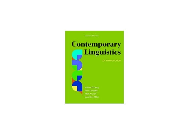 paperback_ library Contemporary Linguistics An Introduction Seventh