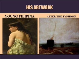 HIS ARTWORK
YOUNG FILIPINA AFTER THE TYPHOON
 