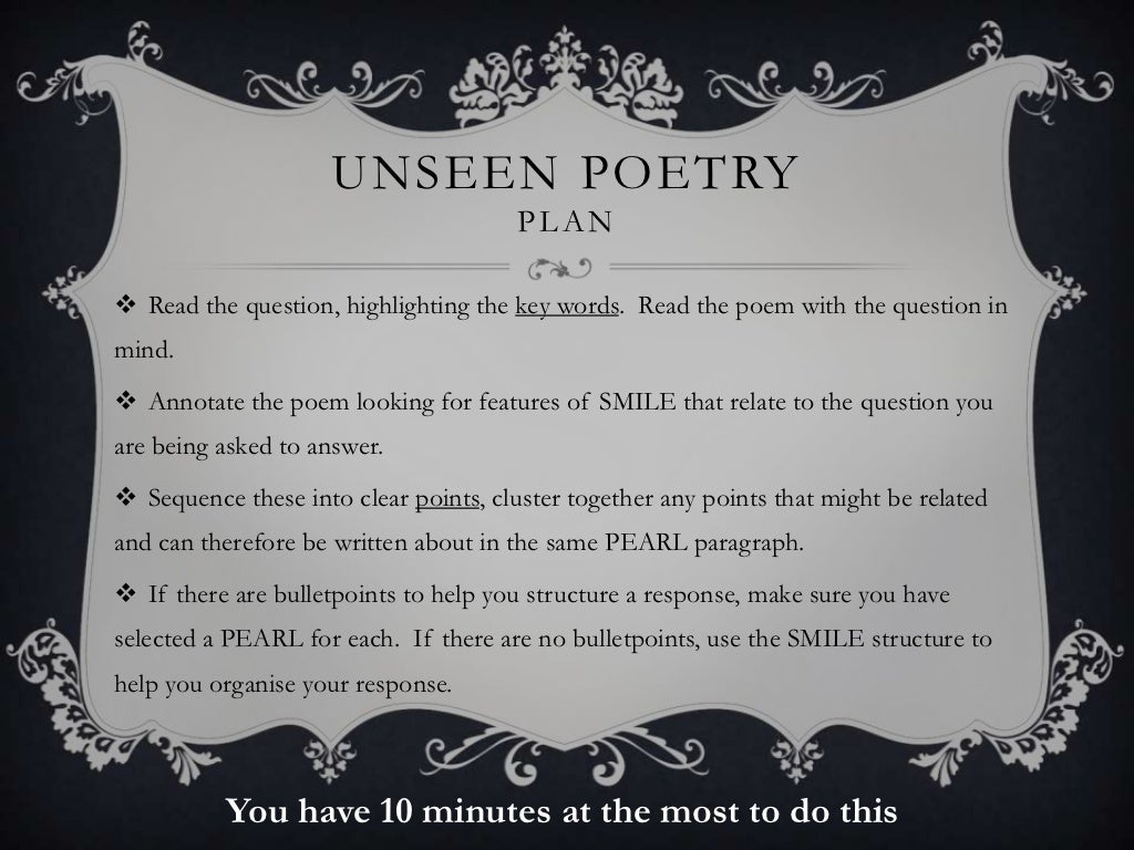 Contemporary poetry introductions and getting an a