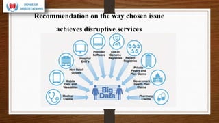 Recommendation on the way chosen issue
achieves disruptive services
 
