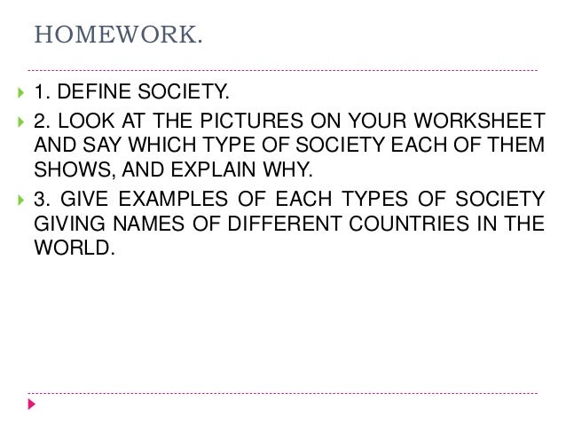 Contemporary society Contemporary society