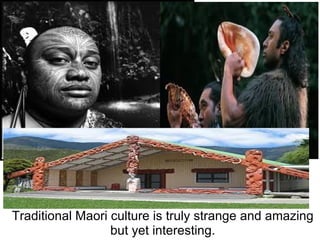 Traditional Maori culture is truly strange and amazing but yet interesting.