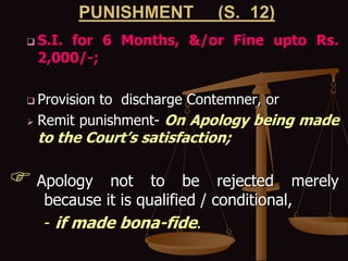 Contempt of civil court Power point presentation | PPT