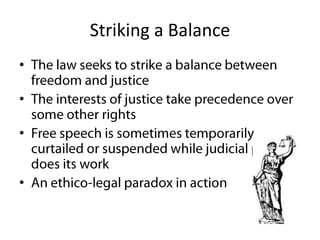 Striking a Balance
•
•
•
•
 