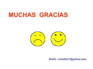 MUCHAS GRACIAS
Email : schettini1@yahoo.com
 