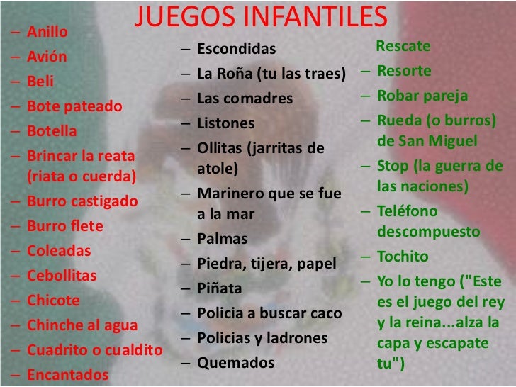 lista de juguetes tradicionales