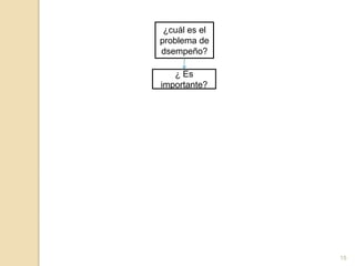 15¿cuáles el problema de dsempeño? ¿ Es importante?