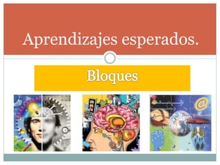 Aprendizajes esperados.
 