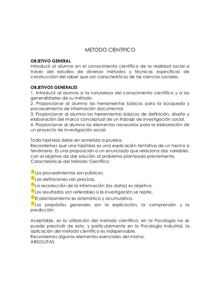 Contenido de un proyecto de investigación