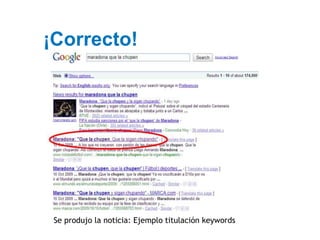 ¡Correcto!




 Se produjo la noticia: Ejemplo titulación keywords
 