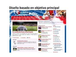 Diseño basado en objetivo principal
 