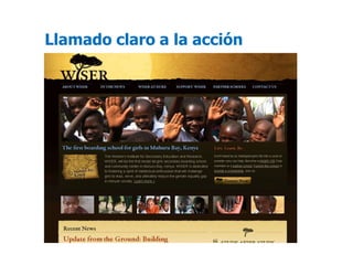 Llamado claro a la acción
 