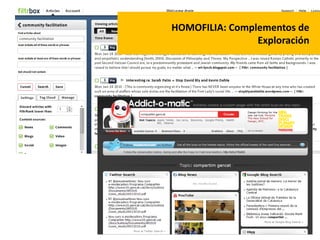 HOMOFILIA: Complementos de
Exploración
 