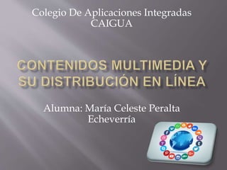 Colegio De Aplicaciones Integradas
CAIGUA
Alumna: María Celeste Peralta
Echeverría
 