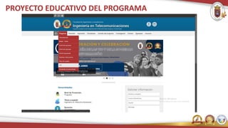PROYECTO EDUCATIVO DEL PROGRAMA
 