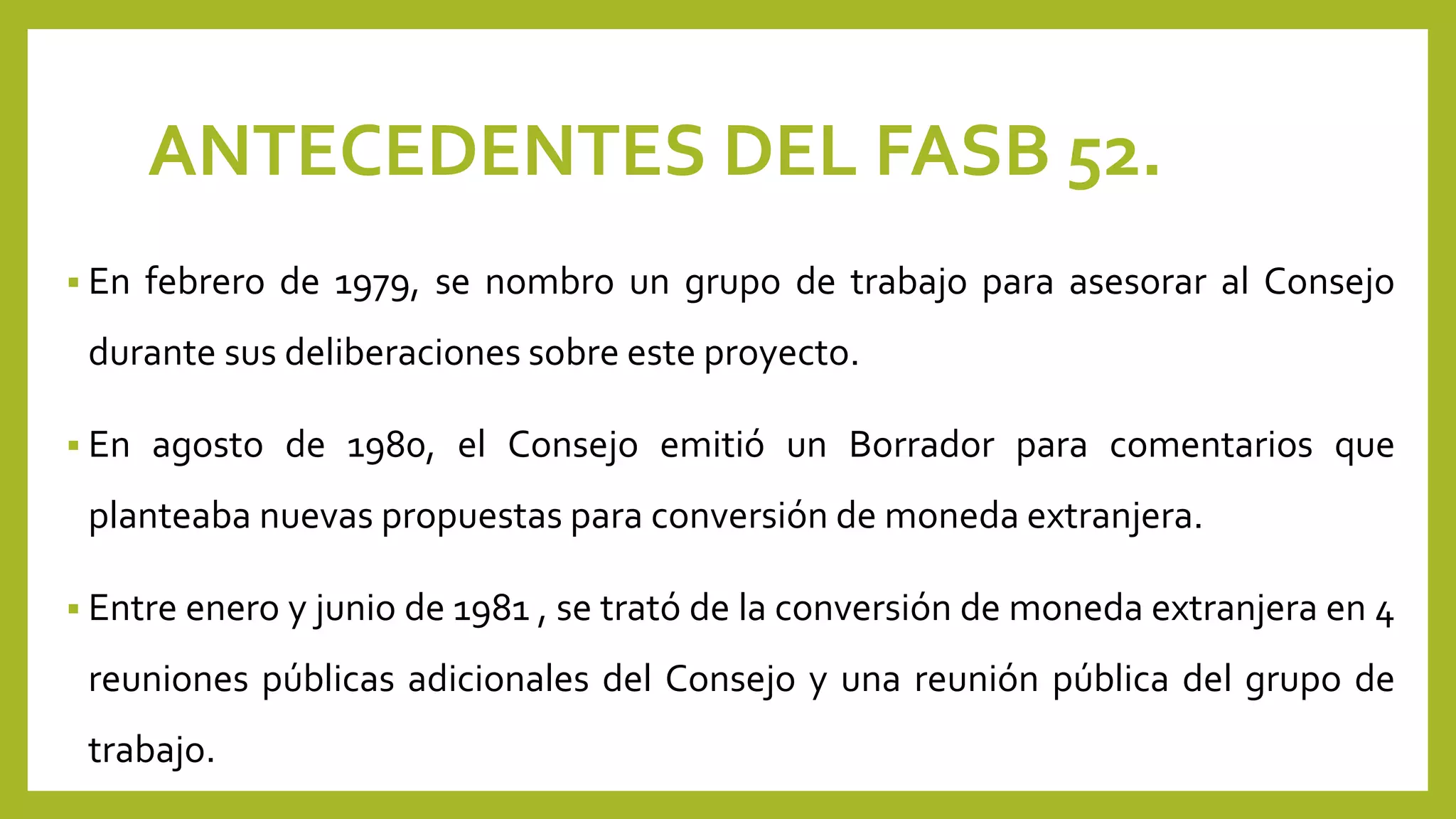 Contenidos y objetivos de la fasb 52 | PPTX